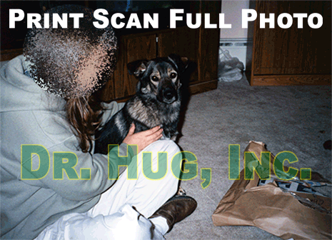 Animated GIF showing the difference in quality between the same image scanned from a printed photo and scanned from a 35mm negative.