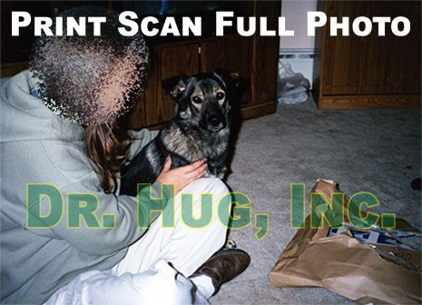 The scanned digital image from a printed photo.